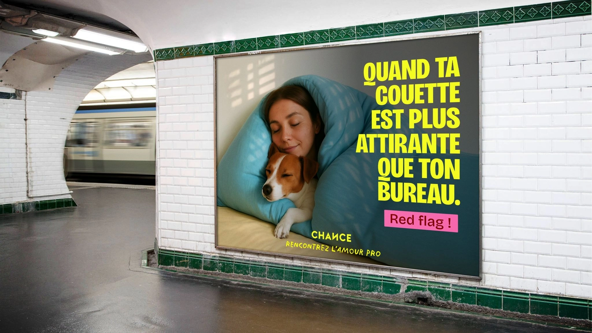 Chance ad in the subway